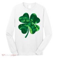 Tie Dye Clover St Patrick's Day Long Sleeve Shirt thumb 0