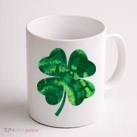 Tie Dye Clover St Patrick's Day Coffee Mug thumb 1