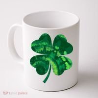 Tie Dye Clover St Patrick's Day Coffee Mug thumb 0