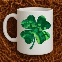 Tie Dye Clover St Patrick's Day Coffee Mug thumb 2
