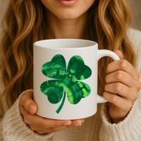 Tie Dye Clover St Patrick's Day Coffee Mug thumb 3