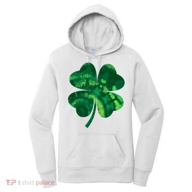 Tie Dye Clover St Patrick's Day Women's Hoodie