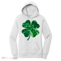 Tie Dye Clover St Patrick's Day Women's Hoodie thumb 0