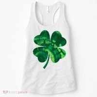 Tie Dye Clover St Patrick's Day Women's Tank Top thumb 0