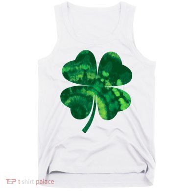 Tie Dye Clover St Patrick's Day Tank Top