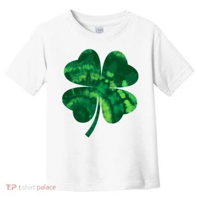 Tie Dye Clover St Patrick's Day Toddler T-Shirt