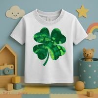 Tie Dye Clover St Patrick's Day Toddler T-Shirt thumb 3