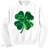 Tie Dye Clover St Patrick's Day Kids Sweatshirt thumb 0