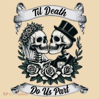 Til Death Do Us Part Skeleton Bride & Groom Marriagewedding Tote Bag thumb 4