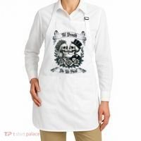 Til Death Do Us Part Skeleton Bride & Groom Marriagewedding Apron thumb 2