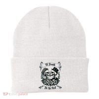 Til Death Do Us Part Skeleton Bride & Groom Marriagewedding Beanie thumb 0