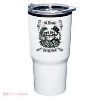 Til Death Do Us Part Skeleton Bride & Groom Marriagewedding Tumbler thumb 0