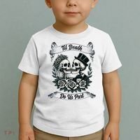 Til Death Do Us Part Skeleton Bride & Groom Marriagewedding Toddler T-Shirt thumb 2