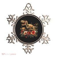 Trex Dinosaur Dino Floral Flower Ornament thumb 0