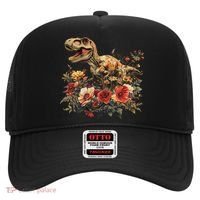 Trex Dinosaur Dino Floral Flower Hat thumb 0