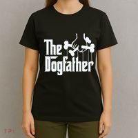 The Dogfather Dog Dad Fathers Day Gift Dog Lover T-Shirt thumb 4