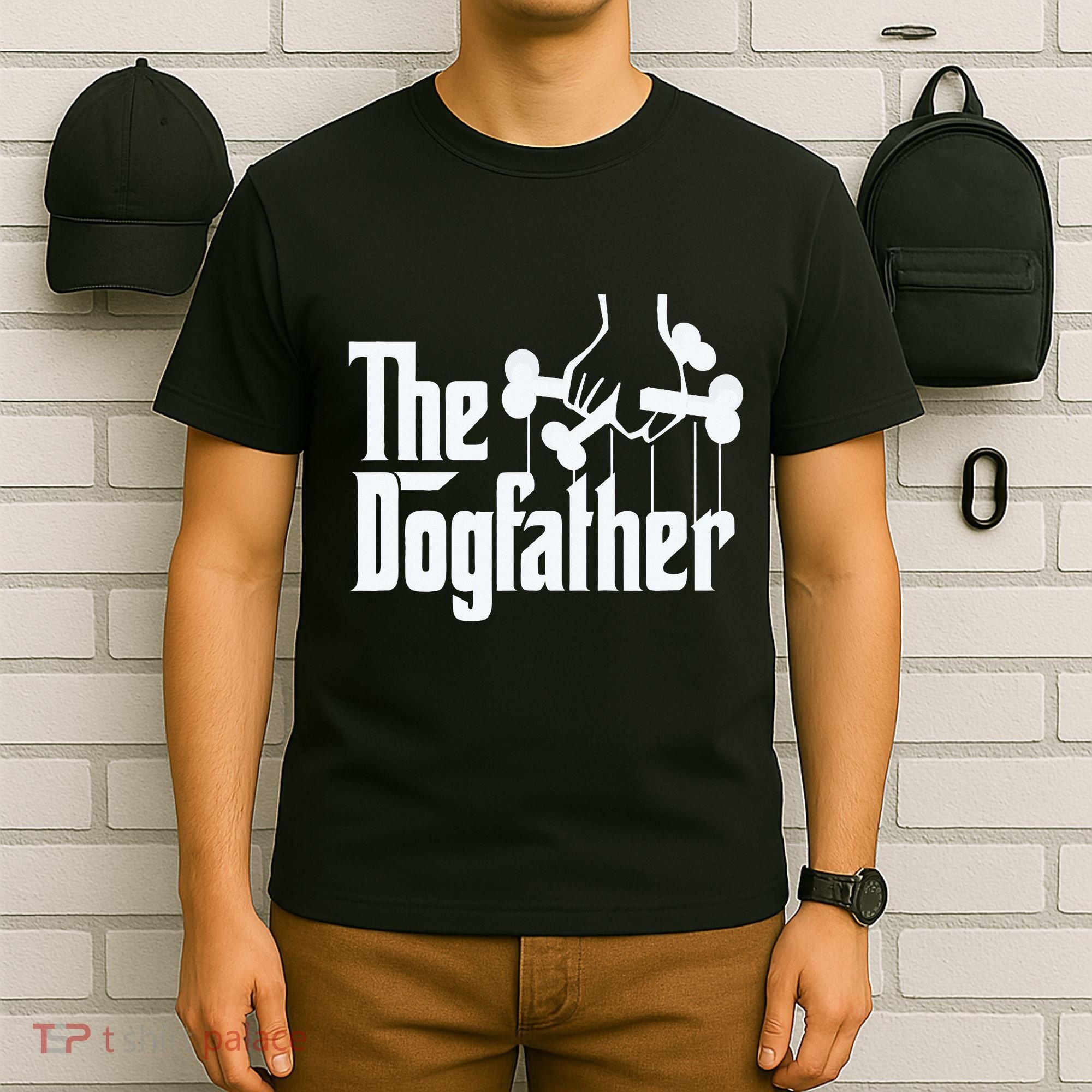 The Dogfather Dog Dad Fathers Day Gift Dog Lover T-Shirt