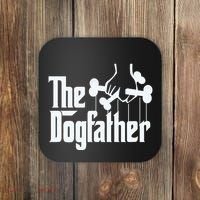 The Dogfather Dog Dad Fathers Day Gift Dog Lover Coaster thumb 0