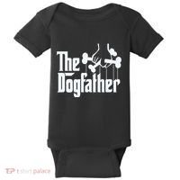 The Dogfather Dog Dad Fathers Day Gift Dog Lover Baby Bodysuit thumb 0