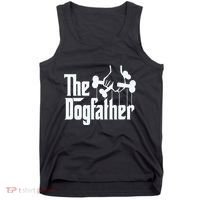 The Dogfather Dog Dad Fathers Day Gift Dog Lover Tank Top thumb 0