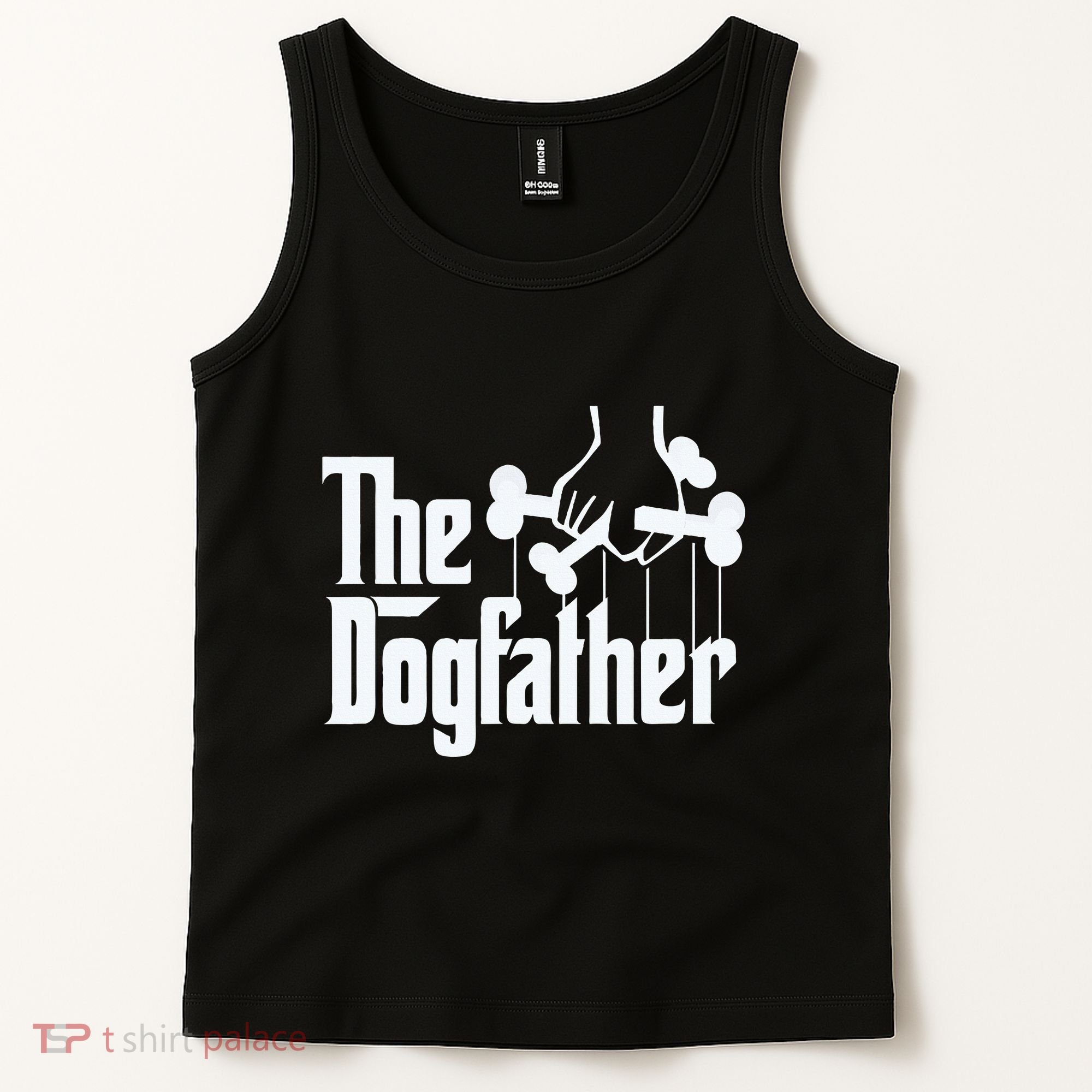 The Dogfather Dog Dad Fathers Day Gift Dog Lover Tank Top