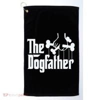 The Dogfather Dog Dad Fathers Day Gift Dog Lover Golf Towel thumb 0