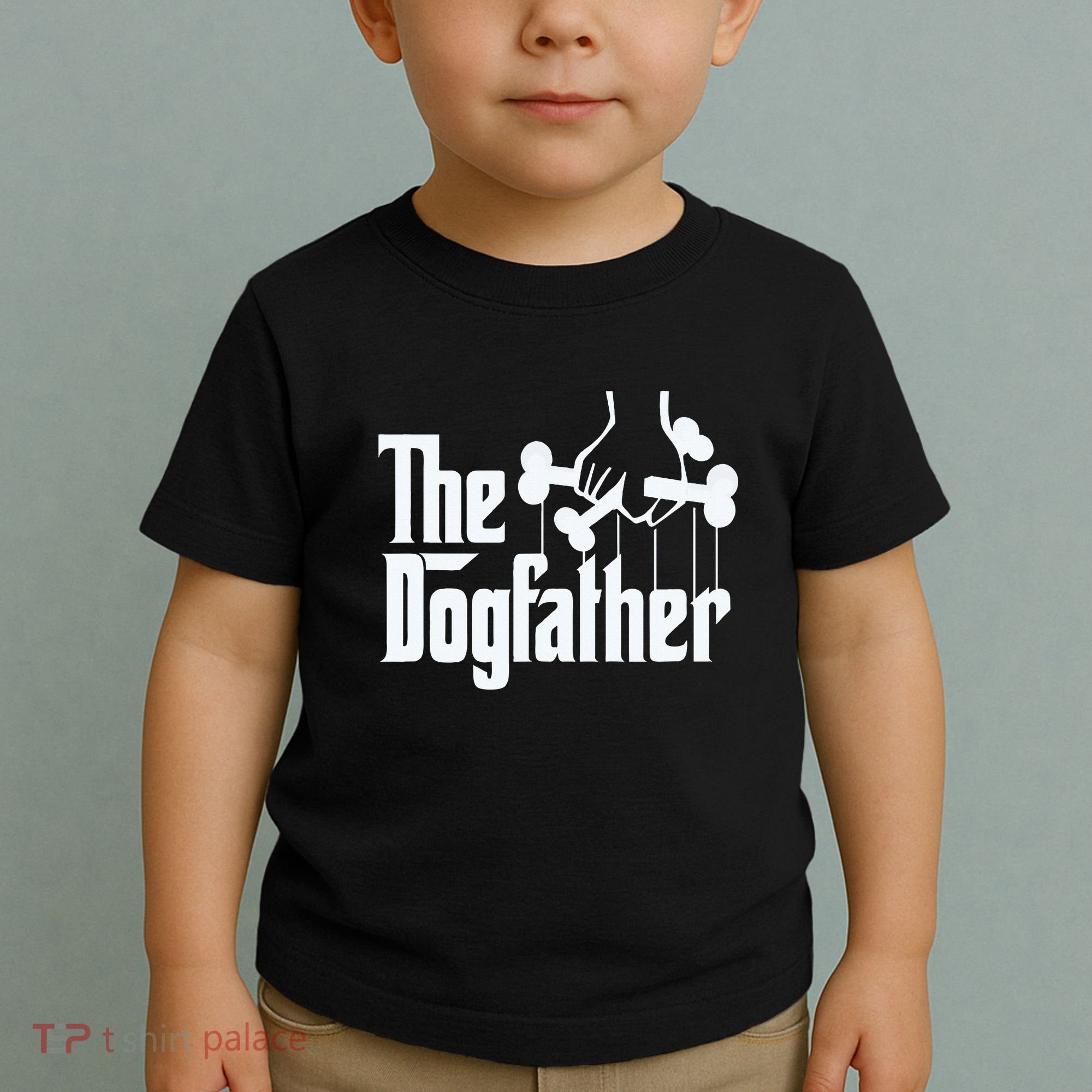 The Dogfather Dog Dad Fathers Day Gift Dog Lover Toddler T-Shirt