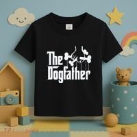 The Dogfather Dog Dad Fathers Day Gift Dog Lover Toddler T-Shirt thumb 3