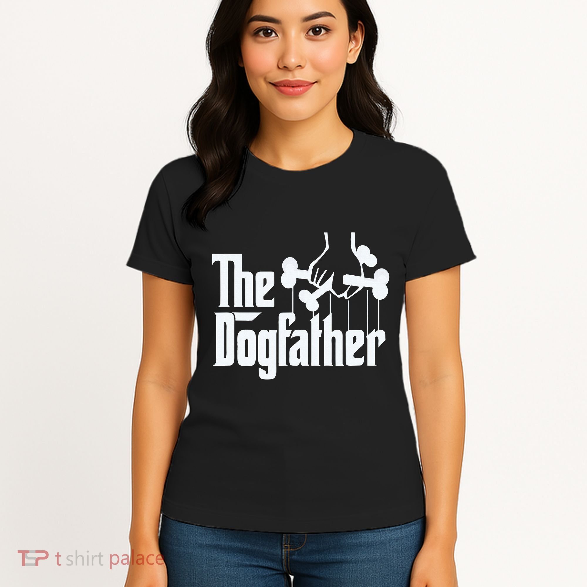 The Dogfather Dog Dad Fathers Day Gift Dog Lover Women's T-Shirt