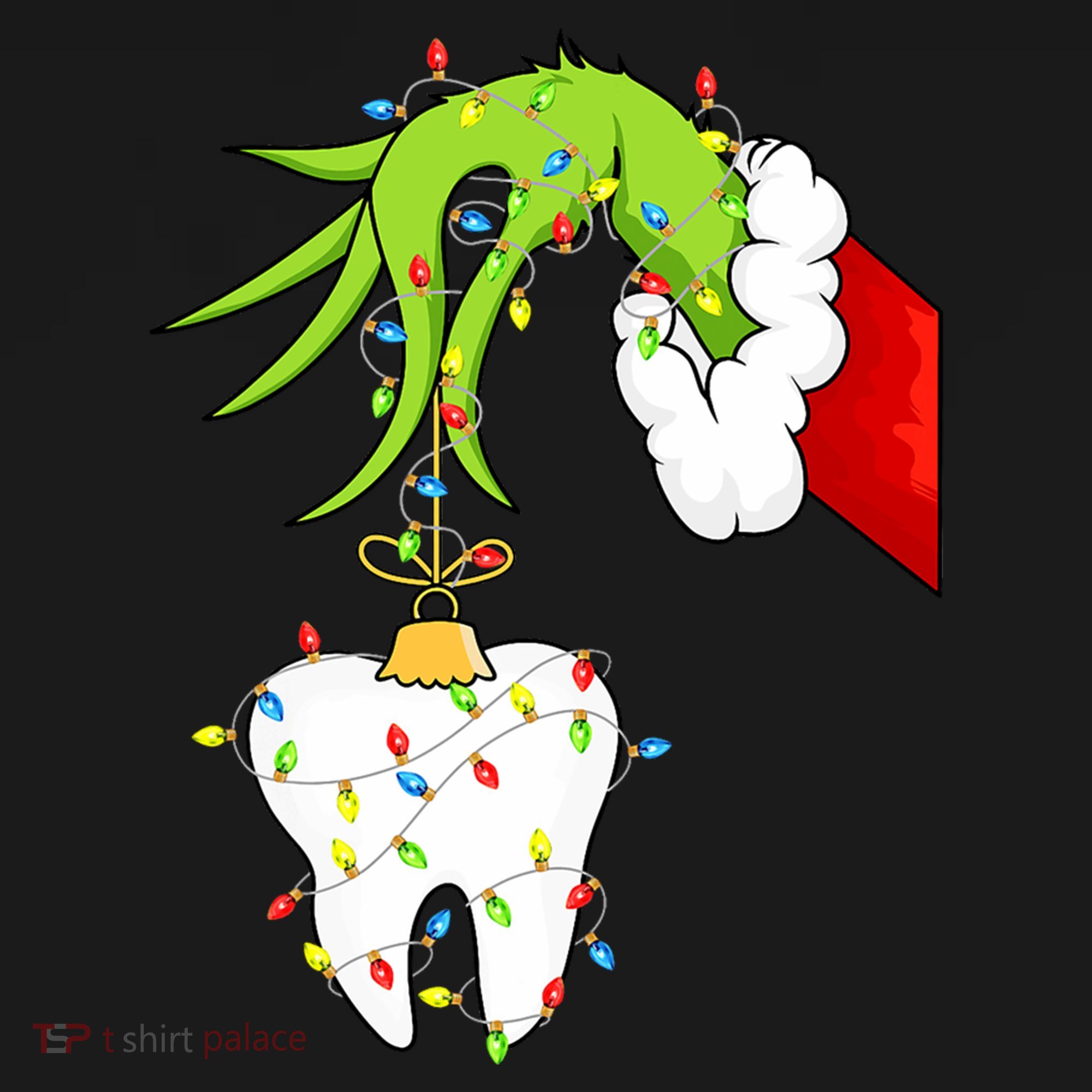 Tooth Dentist Dental Christmas Holiday Women's Hoodie