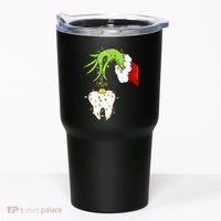 Tooth Dentist Dental Christmas Holiday Tumbler thumb 0