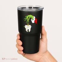 Tooth Dentist Dental Christmas Holiday Tumbler thumb 2