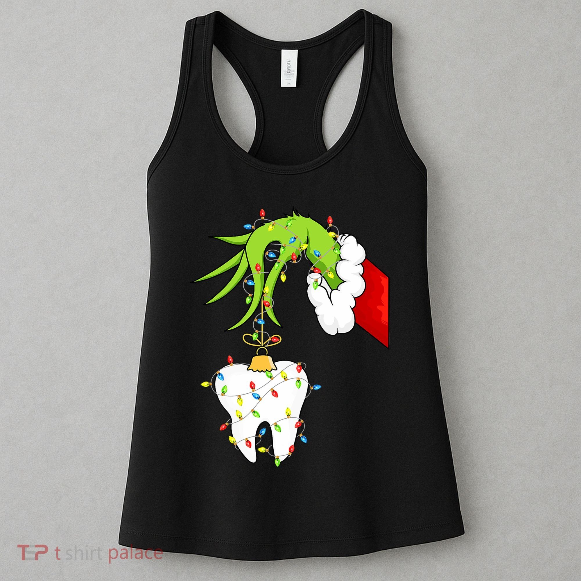Tooth Dentist Dental Christmas Holiday Women's Tank Top