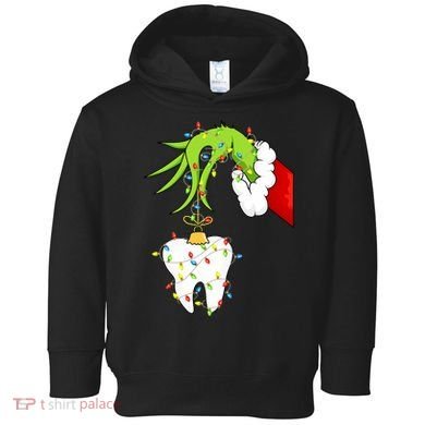 Tooth Dentist Dental Christmas Holiday Toddler Hoodie