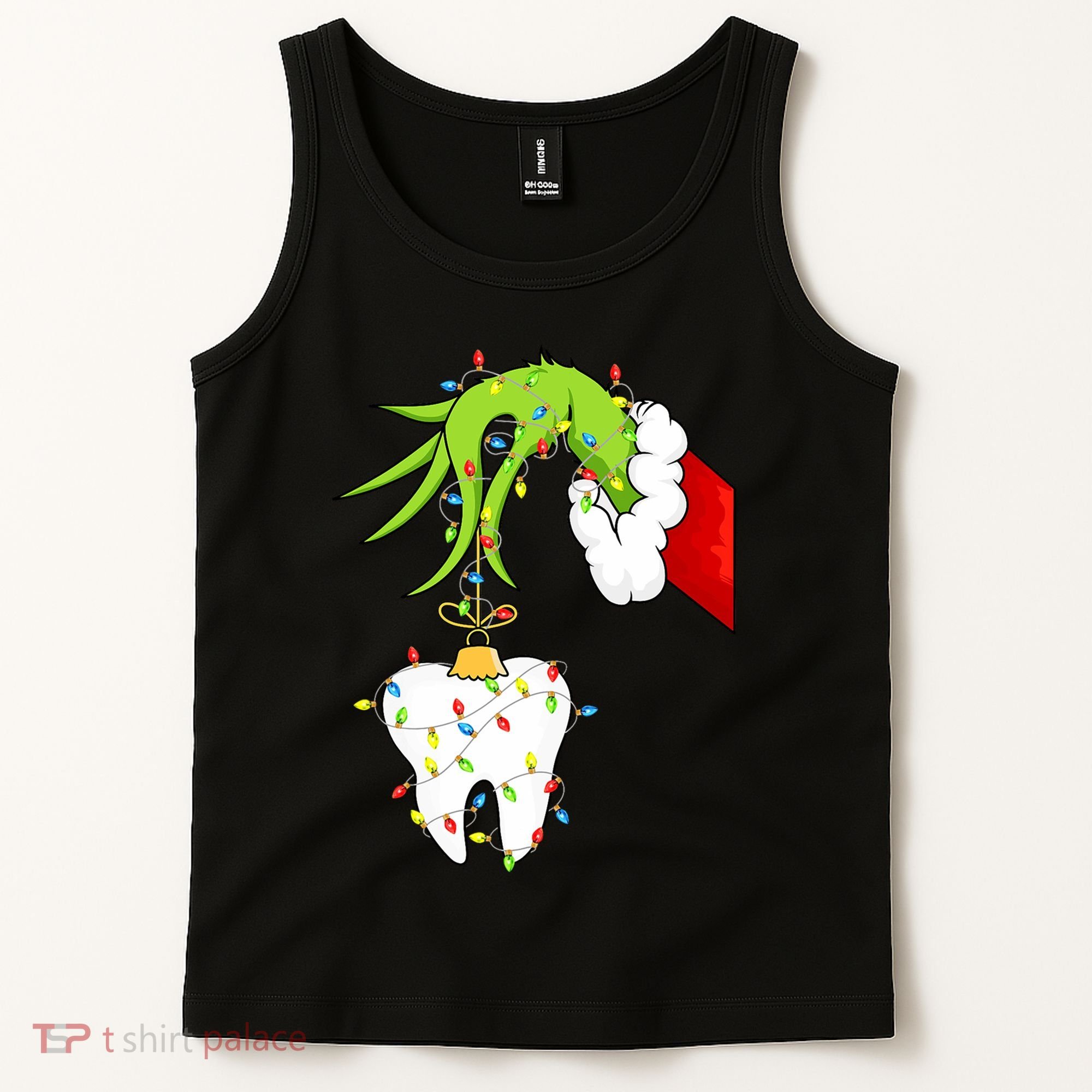Tooth Dentist Dental Christmas Holiday Tank Top