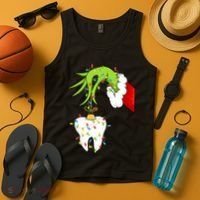 Tooth Dentist Dental Christmas Holiday Tank Top thumb 4