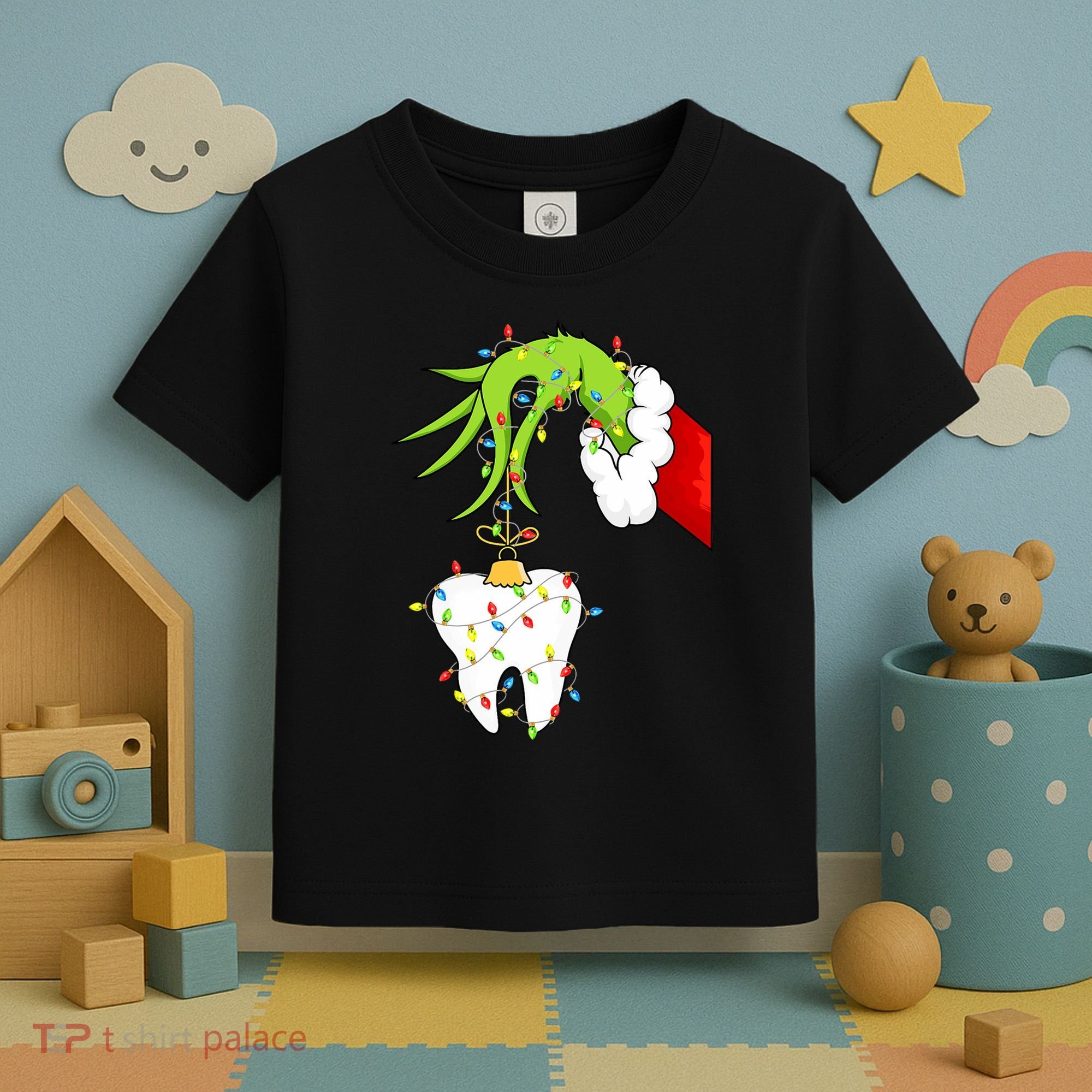 Tooth Dentist Dental Christmas Holiday Toddler T-Shirt