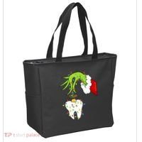 Tooth Dentist Dental Christmas Holiday Tote Bag thumb 2