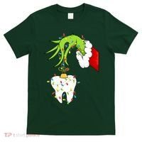 Tooth Dentist Dental Christmas Holiday T-Shirt thumb 0