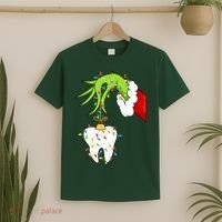 Tooth Dentist Dental Christmas Holiday T-Shirt thumb 2
