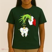 Tooth Dentist Dental Christmas Holiday T-Shirt thumb 4