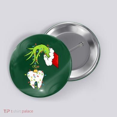 Tooth Dentist Dental Christmas Holiday Button
