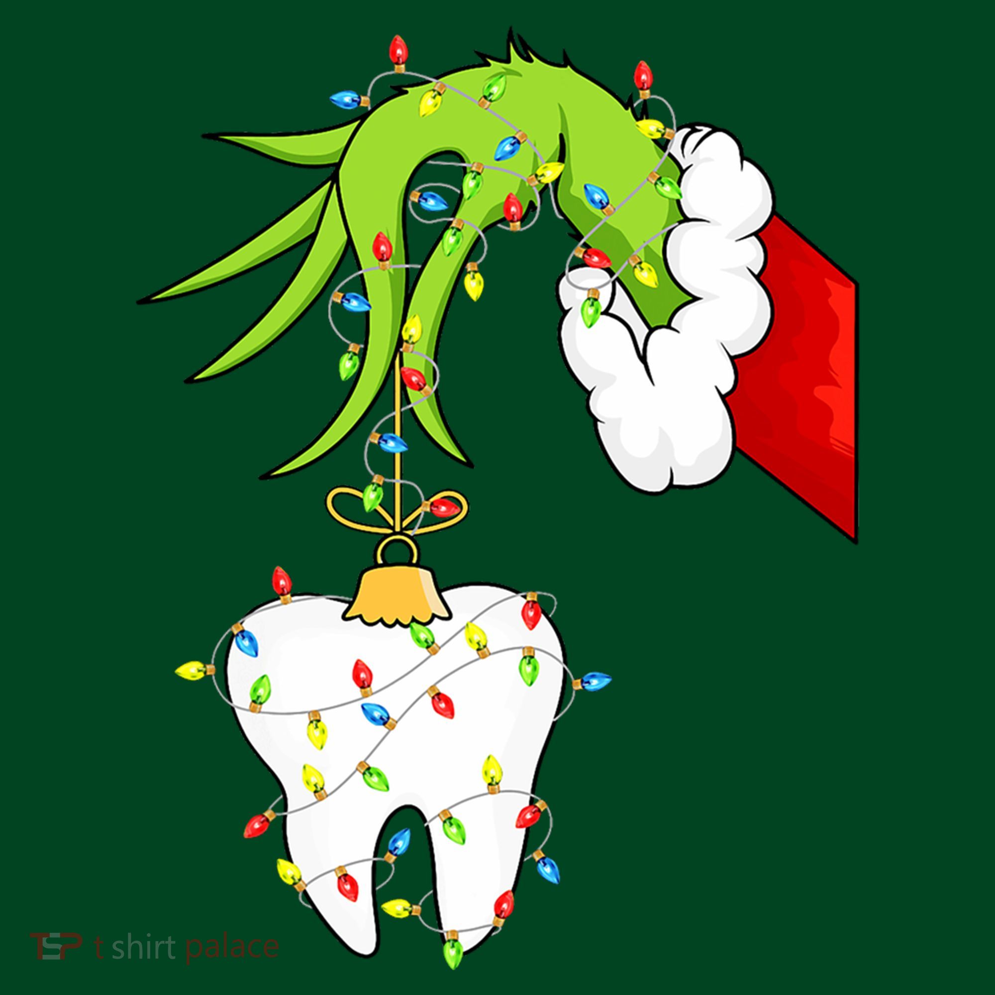 Tooth Dentist Dental Christmas Holiday Coaster