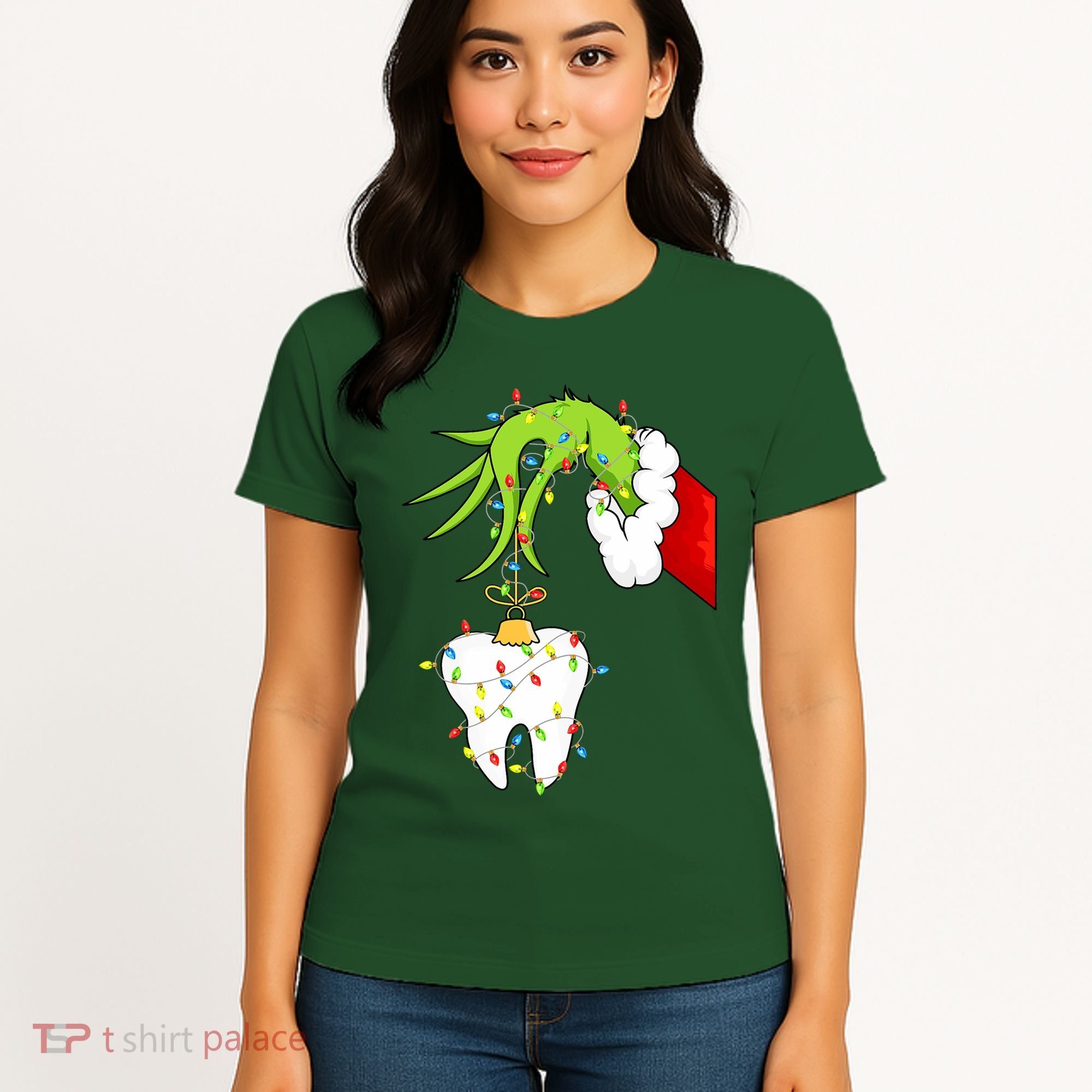 Tooth Dentist Dental Christmas Holiday Women's T-Shirt