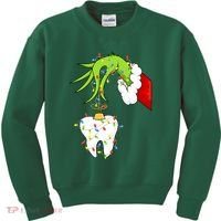 Tooth Dentist Dental Christmas Holiday Kids Sweatshirt thumb 0