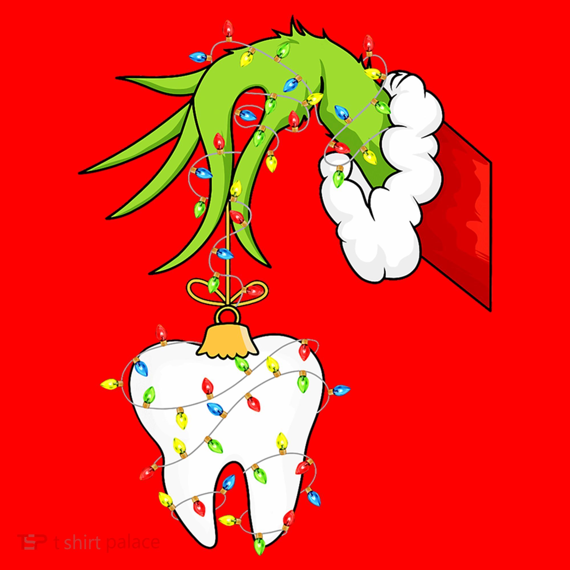 Tooth Dentist Dental Christmas Holiday Santa Hat