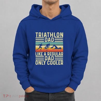 Triathlon Dad Design Swim Bike Run For Triathletes Gift Hoodie
