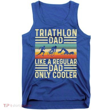 Triathlon Dad Design Swim Bike Run For Triathletes Gift Tank Top