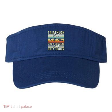 Triathlon Dad Design Swim Bike Run For Triathletes Gift Visor
