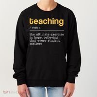 Teaching Dictionary Definition Teacher Motivational Women's Sweatshirt thumb 0